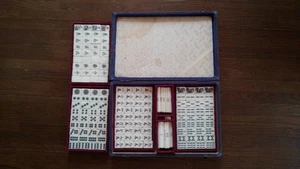 Vintage Bamboo Mahjong Tiles, 50+ Years Old, Used, Includes Chips WWK - Picture 1 of 7