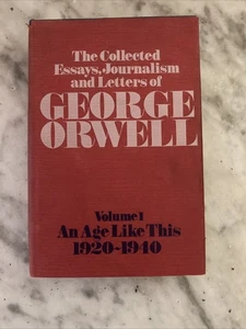 The Collected Essays, Journalism and Letters of George Orwell:VOL 1. H/B 1968 - Picture 1 of 13