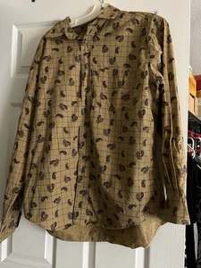 Men's Trader Bay Long Sleeve Multicolor Paisley Design Shirt, Medium - Picture 1 of 3