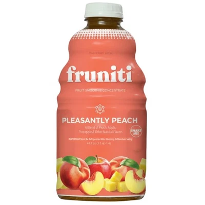 Mezcla de batido de melocotón - Potenciador de energía - Sin azúcar añadido - Delicioso puré de frutas Foto 1 de 4