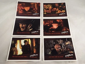 A NIGHTMARE ON ELM STREET COMPLETE SET OF SIX PROMOTION CARDS NMP1-NMP6 UNCUT - Bild 1 von 2