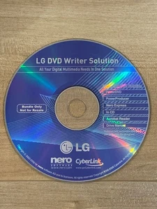 LG DVD Writer Solution Software CD Nero CyberLink PowerDVD PowerProducer 2006 - Picture 1 of 1