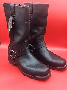 Harley-Davidson Men's Leather Black Motorcycle Boots Size 11M - Picture 1 of 7