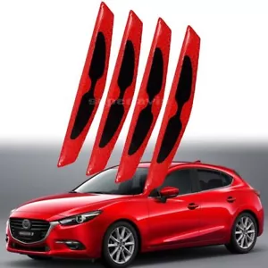 4pcs Door Anti-collision Strip Warning Decorative Sticker For Mazda 3 Hatchback - Foto 1 di 16