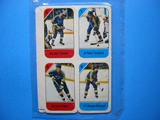 1982/83 POST CEREAL MINI CARD PANEL ST. LOUIS BLUES WAYNE BABYCH GUY LAPOINTE