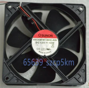 SUNON EEC0381B1-000C-A99 DC12V 10W 120 * 38mm 2-wire Chassis cooling fan - Picture 1 of 5