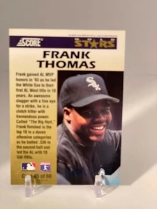 1994 Pacific Crown Collection Prisms Silver Frank Thomas #13 HOF - Bild 1 von 4