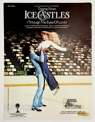 Through Eyes Love Ice Castles Theme 1978 VTG Sheet Music Piano Vocal Manchester - Image 1 of 3