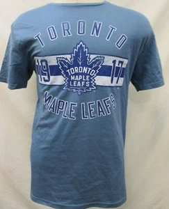 Toronto Maple Leafs Mens Blue 1917 Retro Graphic T-Shirt NHL M - Picture 1 of 10