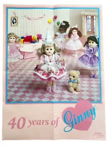 Poster Bambole Vintage Ginny Vogue 1990 Buon Compleanno 40 anni - Foto 1 di 10