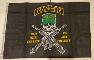 RANGER Mess With The Best 2X3ft FLAG superior quality fade resist USA seller - Picture 1 of 4