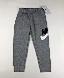 Pantalones de chándal Nike Club polar para niños talla 5 (niños pequeños/niños pequeños) gris jaspeado deportes - Imagen 1 de 9