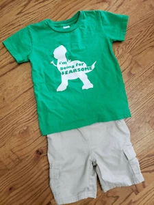 Disney Themed Toy Story Rex I'm Going for Fearsome Youth Kids T-Shirt Green - Picture 1 of 5