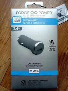 Chargeur Voiture Car Charger USB-A 2.4A Charge Rapide & Intelligent Force Power - Photo 1 sur 9
