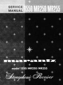 Manual de servicio instrucciones para Marantz 1550,MR 250,MR 255 - Imagen 1 de 1