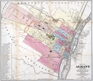 1874 Map of Albany New York - Picture 1 of 3