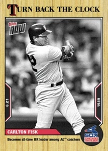 2022 TOPPS NOW TURN BACK THE CLOCK CARD CHICAGO WHITE SOX CARLTON FISK #83 - Picture 1 of 1