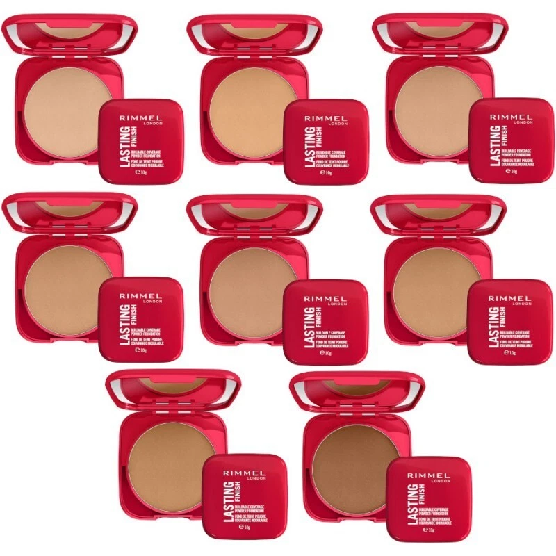 RIMMEL Lasting Finish Buildable Coverage Powder Foundation 10g CHOOSE YOUR SHADE - Image 1 of 1