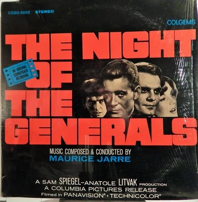 NIGHT OF THE GENERALS (1967 MAURICE JARRE) MINT SOUNDTRACK LP PETER O'TOOLE - Image 1 of 2