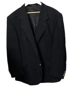 Men's 50R Blue Suit Jacket Made in the USA Brand Unknown - Picture 1 of 7