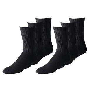 Mechaly Unisex Classic Crew Athletic Sports Cotton Socks 25 Pack - Picture 1 of 8