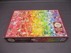 Cobble Hill 2000 Piece Jigsaw Puzzle - 'Rainbow' - 39"x26" Complete! - Picture 1 of 5