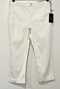 NYDJ Relaxed Chino 12P Optic White New $124 - Picture 1 of 6