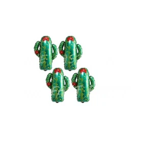 4 pcs Cactus Balloon 28 inch 4 Balloons Cactus Balloon pack Fiesta Taco bout - Picture 1 of 2