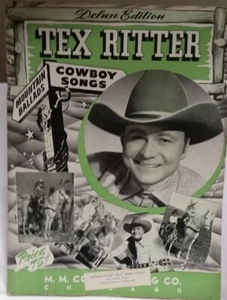 TEX RITTER / ORIGINAL 1944 SONG FOLIO / SOUVENIR PROGRAM - VG CONDITION - Picture 1 of 1