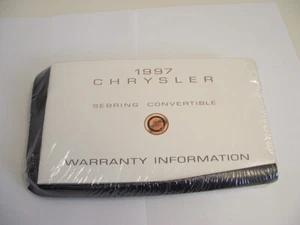 1997 CHRYSLER SEBRING CONVERTIBLE Owners Manual NOS Original 6 Piece Set NICE! - Picture 1 of 6