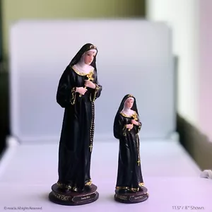 Estatua de resina de Santa Rita de Cascia - Estatuilla católica disponible en 8" y 11,5" - Imagen 1 de 11