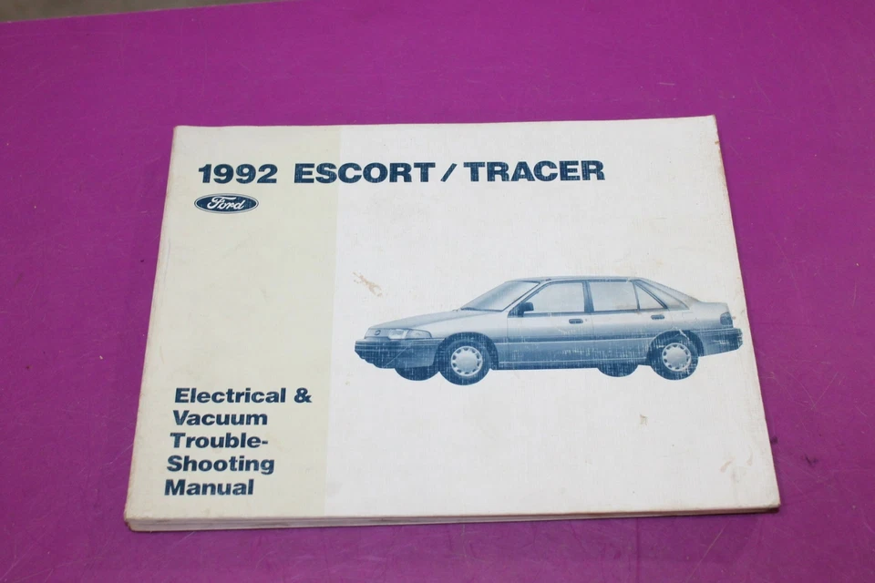 Ford Escort Mercury Tracer 1992 eléctrico y manual de solución de problemas de vacío. Foto 1 de 1