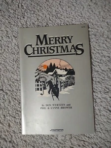Merry Christmas Sheet Music Don Wyrtzen Phil Lynne Brower 1986 Vintage - Picture 1 of 11