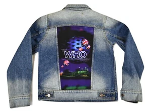 Dragonfly Boys The WHO Concert Poster Design Denim Jacket New S - Picture 1 of 2
