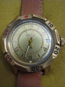 USSR SOVIET RUSSIAN VOSTOK DIVER'S DATE WATCH - Picture 1 of 1