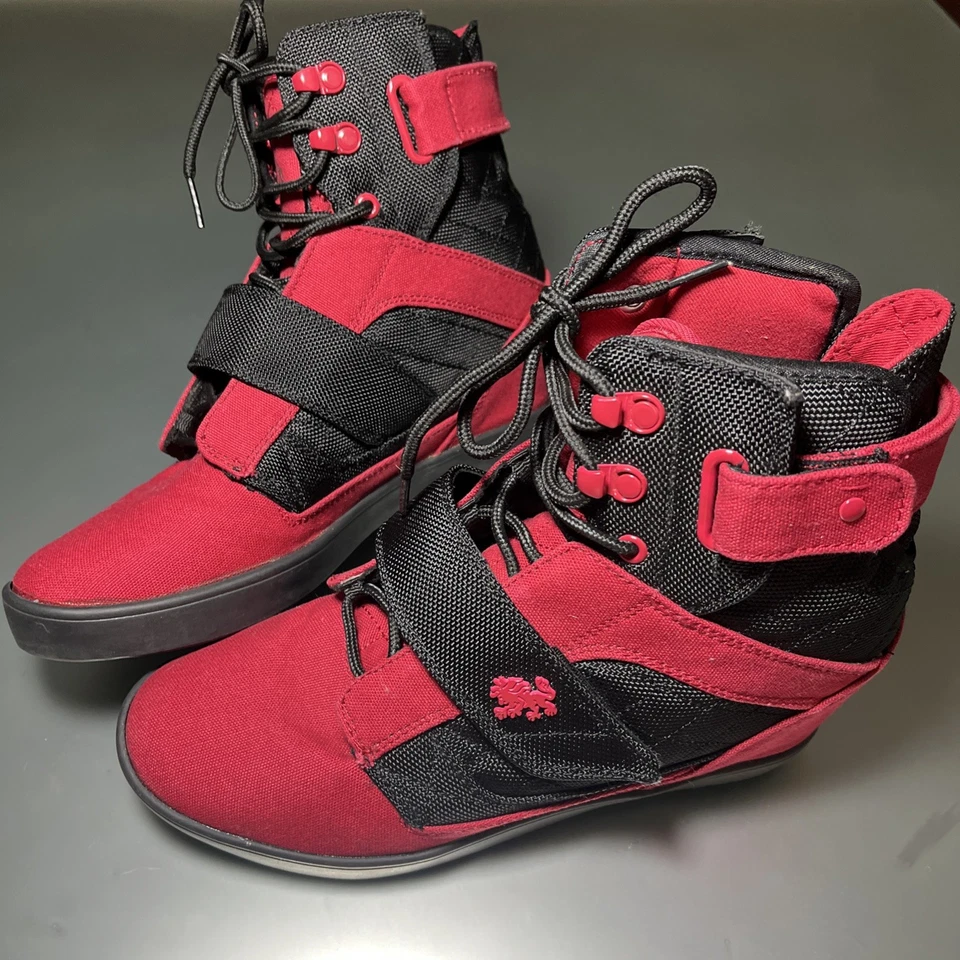 Zapatos VLADO Mujer Talla 9.5 ATLAS II WEDGE IG-1510-52 Rojo/Negro Cuña Oculta Foto 1 de 4