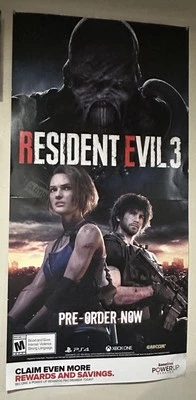 Capcom Resident Evil 3 Nemesis Promotional 4ft By 2ft GameStop Poster Preowned - Image 1 of 4