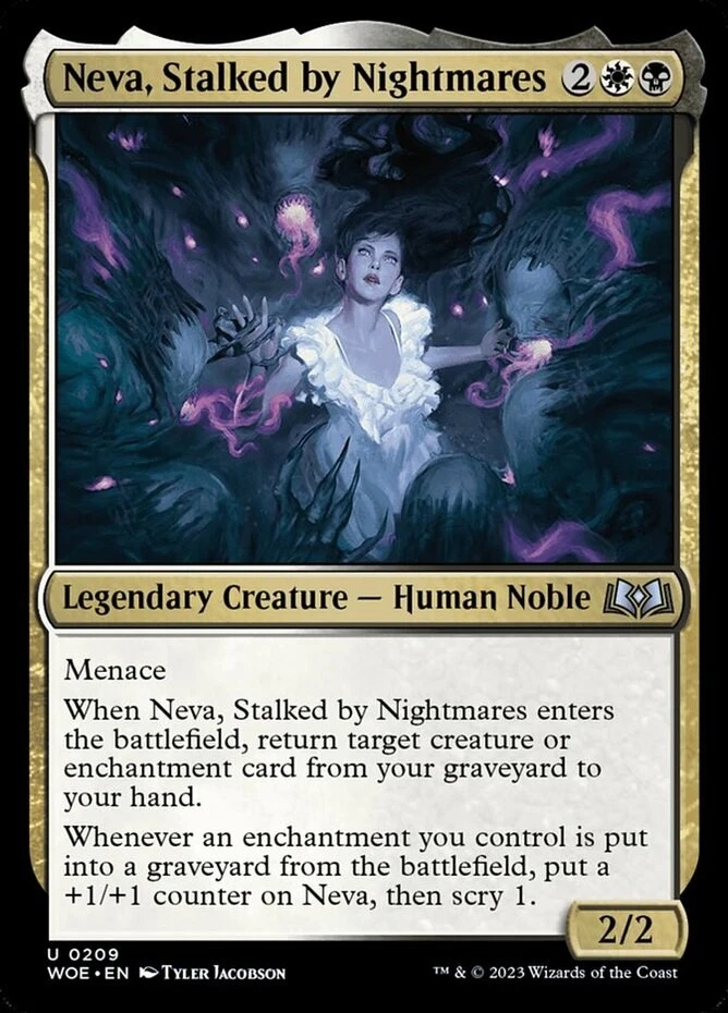 x1 Neva, Stalked by Nightmares - Wilds of Eldraine - NM - MTG - Image 1 of 1