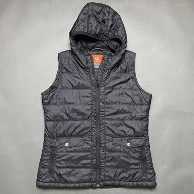 Merrell Puffer Vest Hoodie Select Warm Dry Womens L Black - Image 1 of 4