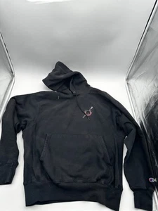 MIT Crew Vintage Y2k Champion Reverse Weave Hoodie Herren M schwarz Ruderteam - Bild 1 von 10