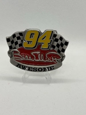 Bill Elliott #94 NASCAR Hebilla de Cinturón Impresionante Carreras De Colección Metal Años 90 Coleccionable Foto 1 de 4