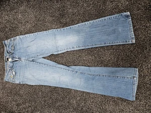 ROCAWEAR GRÖSSE 5 VORGEWASCHEN MITTELBLAUE DAMENJEANS - Bild 1 von 7
