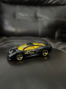 Hot Wheels 1992 Black Jaguar Diecast Auto Mattel lose schwarz gold Akzente - Bild 1 von 4