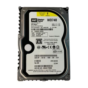 Dell 4C132 74GB 10K 1.5GBPS Raptor 3.5" Drive WD740GD-75FLA1 - Picture 1 of 1