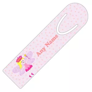 PERSONALISED FAIRY PRINT BOOKMARK ALUMINIUM PAGE HOLDER READING GIFT - Picture 1 of 4