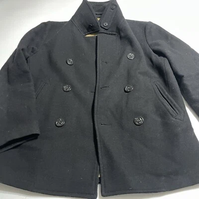 J.Crew Bayswater Peacoat Mens M Wool Insulated Military Preppy University - Image 1 of 4