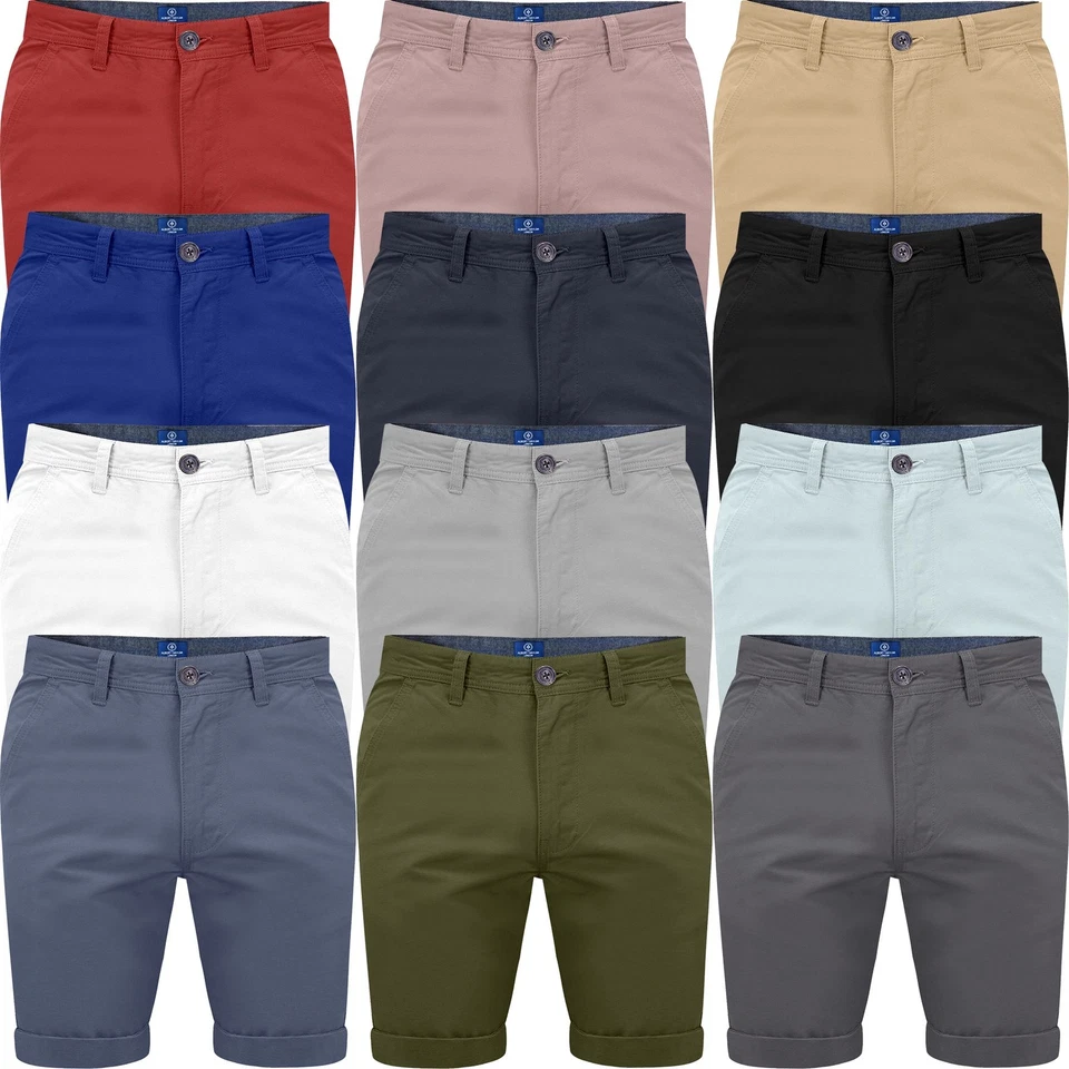 Mens Stretch Chino Shorts Cotton Summer Half Pant Casual Cargo Combat Casual - Image 1 of 1
