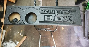 Dual 8 10 subwoofer box ported for 2003-2006 Chevy Silverado GMC Sierra Crew Cab - Picture 1 of 9