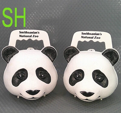 2 loncheras vintage Smithsonian's National Zoo cabeza de panda caja Bento de plástico Foto 1 de 4