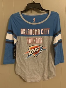Women's S Small UNK Basketball Jersey T-Shirt NBA OKLAHOMA CITY THUNDER OKC - Picture 1 of 7